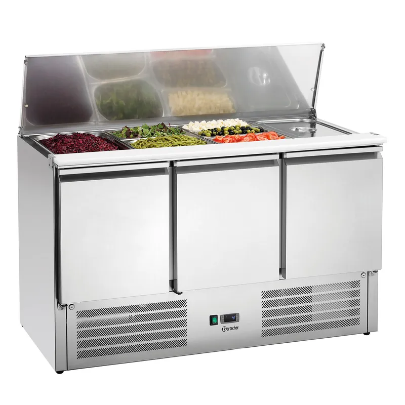 Saladette 1365T3 - 1365x700x(h)887mm Populair