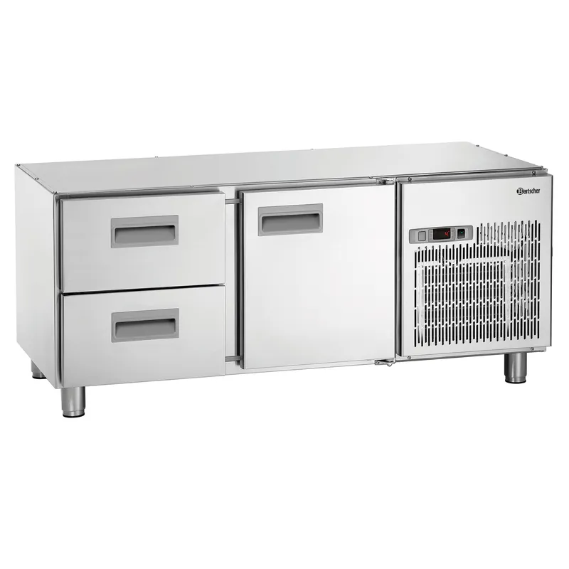Onderbouw koelwerkbank 1400T1S2 - 1 deur+2 lades - 1395x660x(h)620mm Beperkte Voorraad