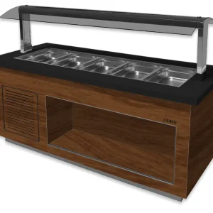 SARO Saladebar model PREMIUM LINE- SB-K 200 okkernoot Favoriet