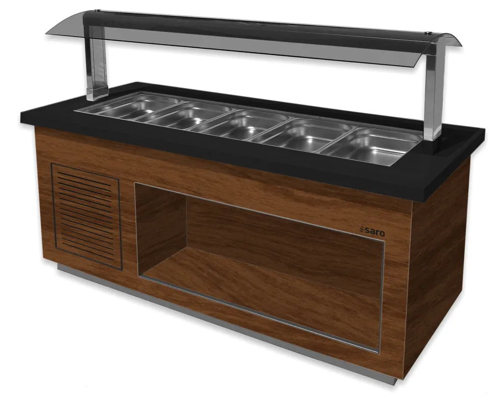 SARO Saladebar model PREMIUM LINE- SB-K 200 okkernoot Favoriet