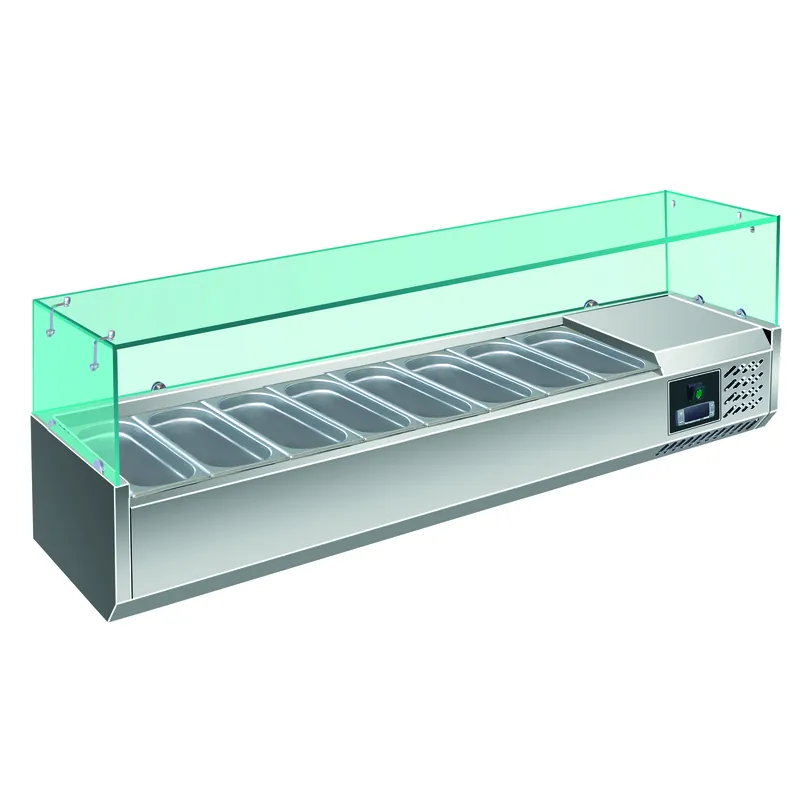 Gekoelde opzetvitrine model EVRX 1800/380 Gereduceerde Prijs