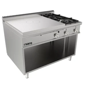 SARO gietijzeren kookplaat, open onderbouw, LQ/TPG6BA Nieuw