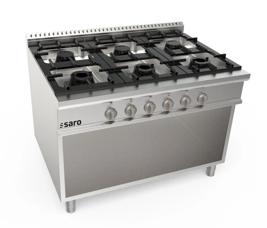 Direct Beschikbaar SARO Gasfornuis open onderbouw 6 pits LQ - LQ / CUG6BA