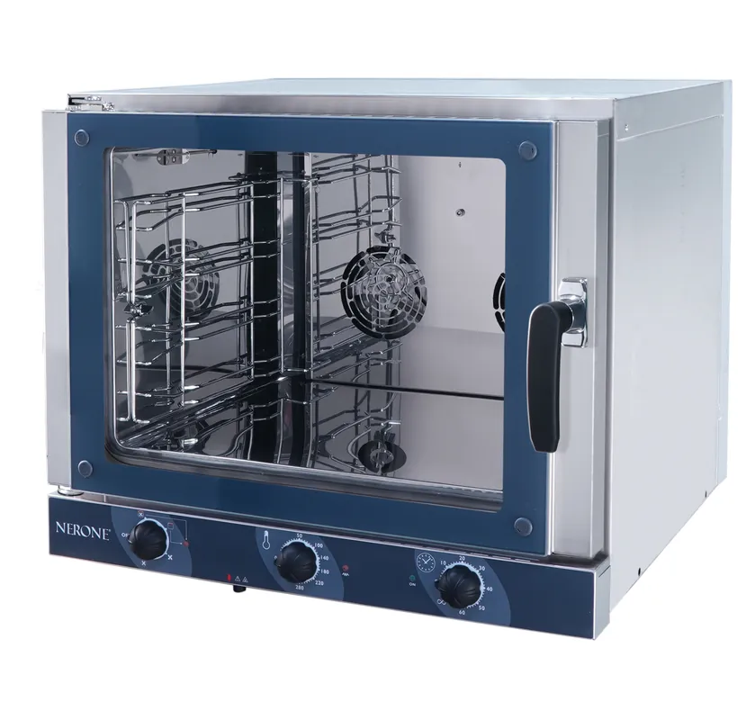 Heteluchtoven met grill - 2 ventilatoren - 4 x 1/1 GN Gecertificeerd