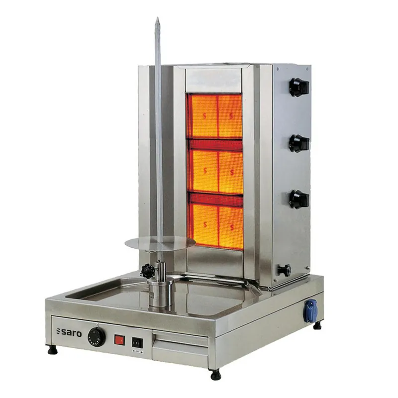 Beperkte Voorraad SARO gas kebab / gyros grill - model Tilla 3