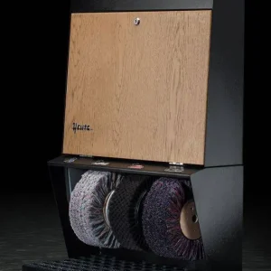 Schoenpoetsmachine Polifix 3 - 3 Borstels - Staal - Bright Oak - 560(l)x310(d)x850(h)mm Lage Kosten