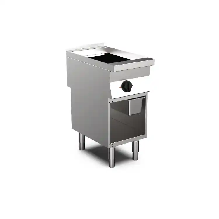 Betrouwbaar Mareno M0-700 line gasbakplaat met gladde roestvrijstalen gladde plaat- 40cm