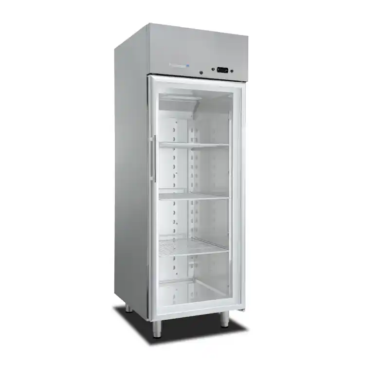 Marecos Softline roestvrijstalen GN 2/1 koeling met glasdeur 700 liter- geforceerd gekoeld Shop Nu