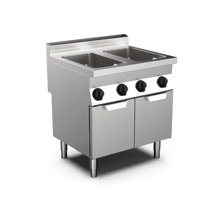 Beste Prijs Mareno M0-700 line gaspastakoker 80cm- 2x GN 1/1- 2x 28 liter- staand model