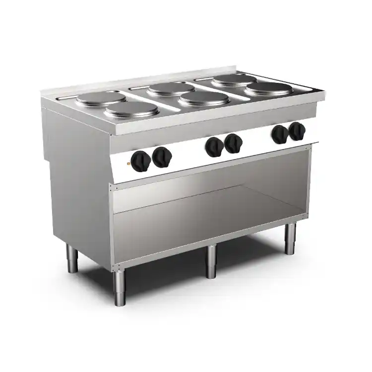 Uitverkoop Mareno M0-700 line kooktoestel 6 ronde kookplaten- 120cm