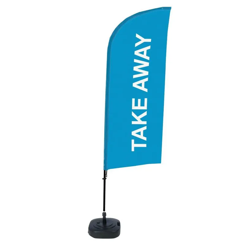 Beachflag Complete Set Take Away Blauw Betaalbaar