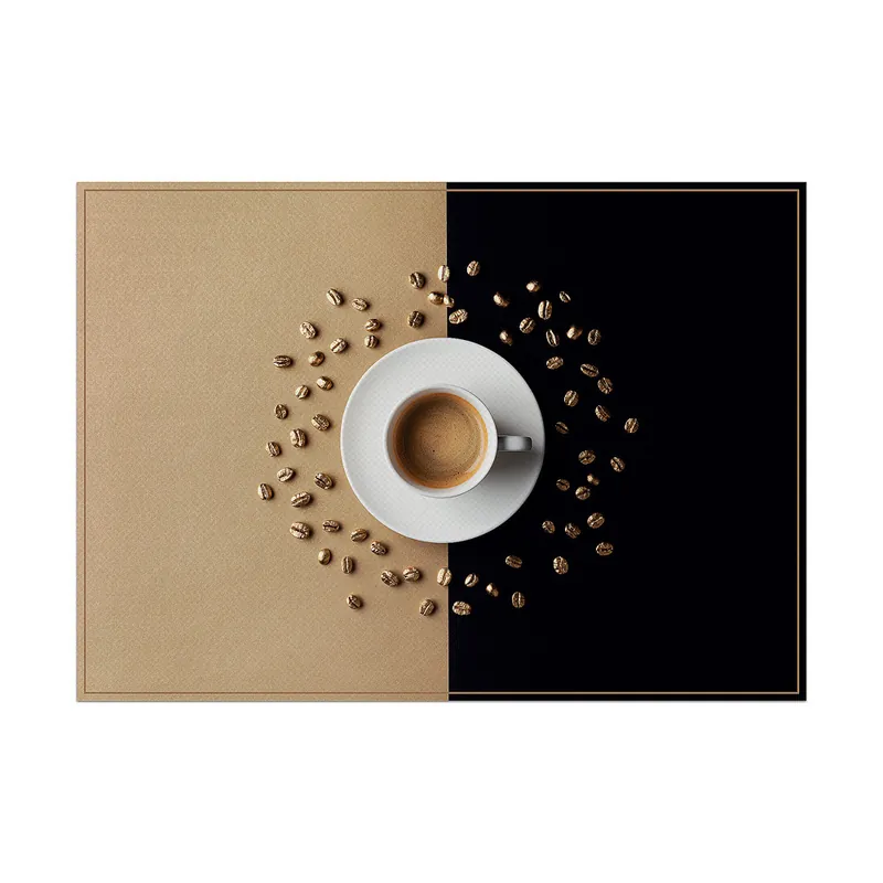 Laatste Versie Placemat Set van 6 Stuks Koffiekop