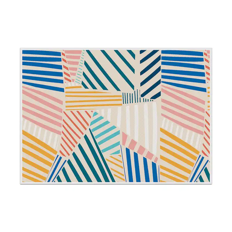 Hete Deal Placemat Set van 6 Stuks Kleurrijke Vormen 2