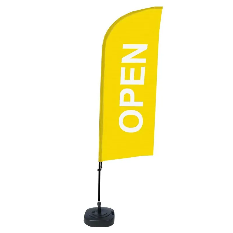 Beachflag Complete Set Open Geel Flitsaanbieding