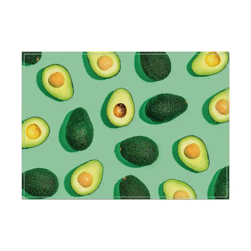 Premium Placemat Set van 6 Stuks Avocado Groen
