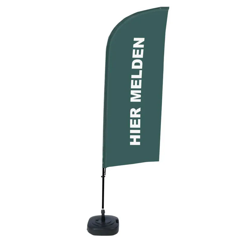 Aanbieding Beachflag Complete Set Hier Melden Grijs