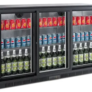 Weekendaanbieding BARKOELER ZWART 3 SCHUIFDEUREN - 1350x520x(H)850mm
