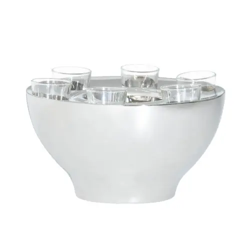 Direct Verzonden Wodka-Bowl Set Ø35x13cm - RVS