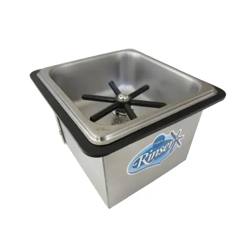 Glazenspoelbakje - 18x16cm Inbouw Premium