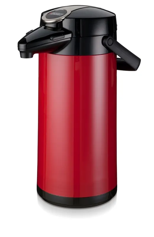 Beste Prijs Airpot Furento Rood Metallic - RVS Mantel - 2,2 Liter