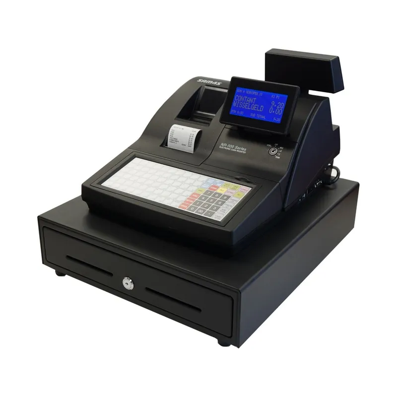Uitverkoop Kassa SAM4S NR-520B - 8 Regelig LCD-display - 60 Preset toetsen