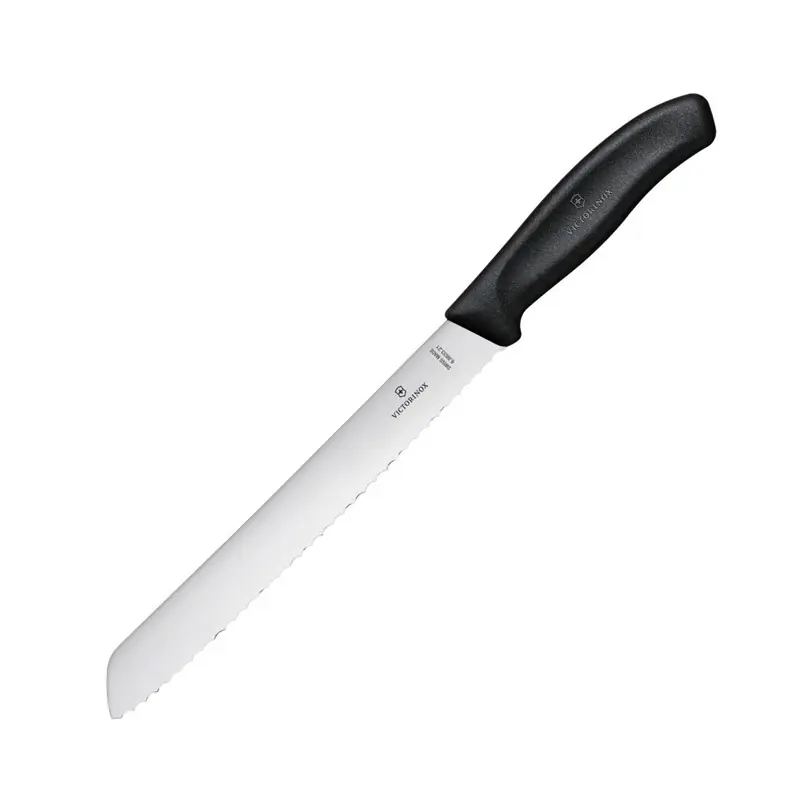 Lage Kosten Broodmes Victorinox Zwart 210mm