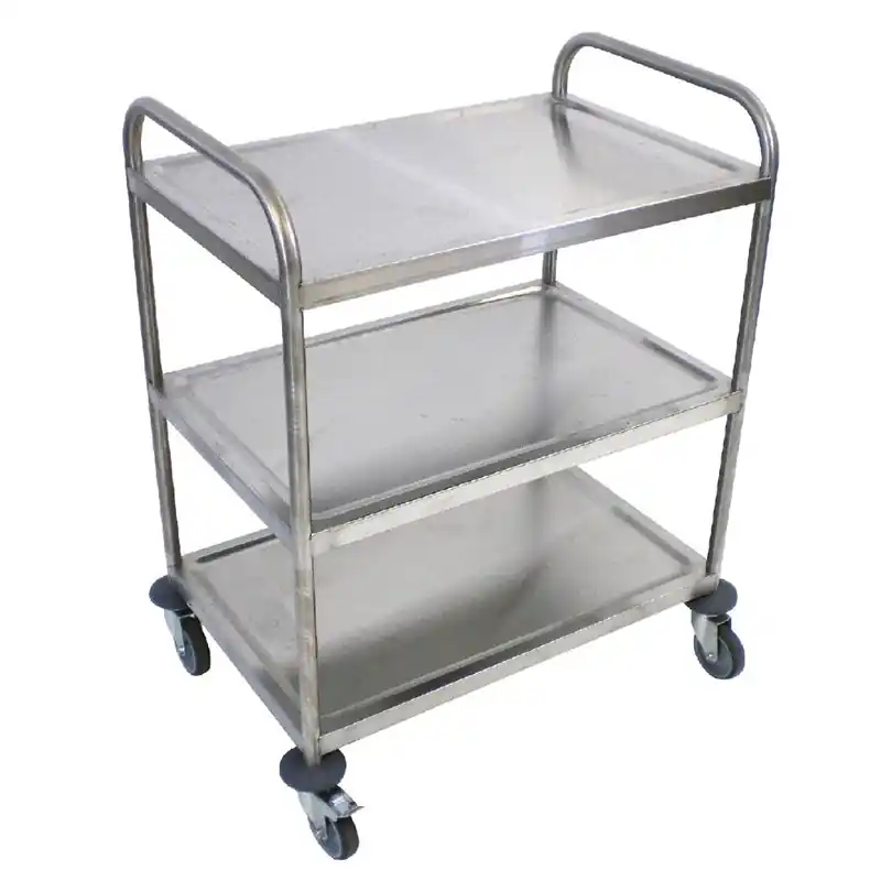 Serveerwagen RVS 3 Niveaus - 821x571x970mm Bestseller