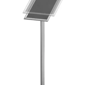 Veilige Betaling Infostandaard met voet - A3 - Aluminium/staal