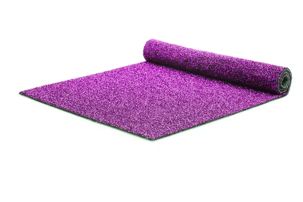 Fabrieksprijs Glitterloper paars - 5x 1 meter breed - Met brandcertificaat