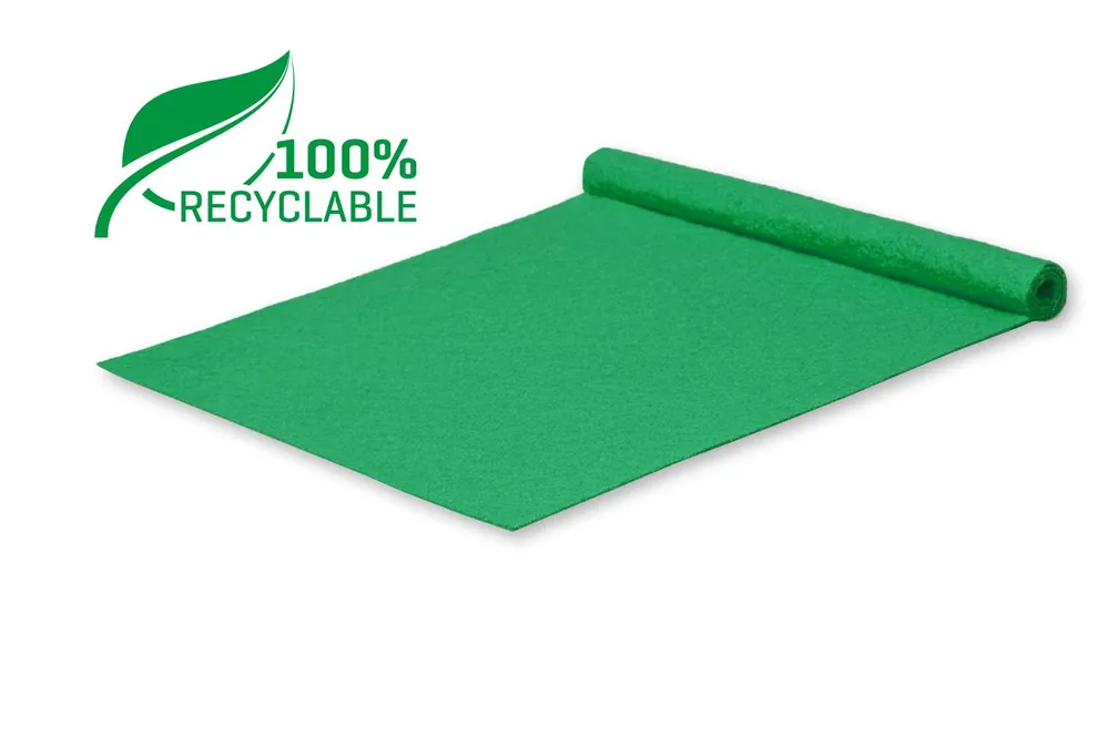 Uitverkoop Tokyo Recycle loper groen - Beschermende folielaag - 5x 1 meter