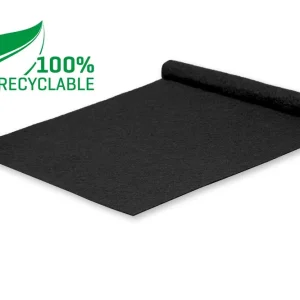 Tokyo Recycle loper antraciet - Beschermende folielaag - 5x 2 meter Direct Verzonden