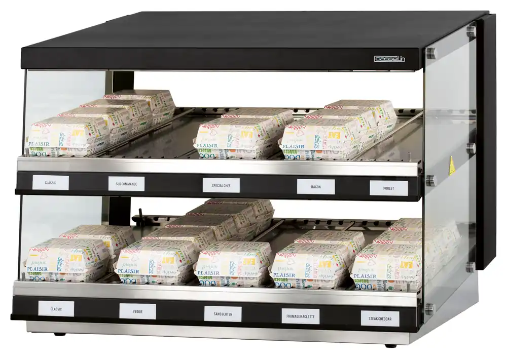 Warmhoudvitrine voor Hamburgers M - 953x700x(H)691 mm Goedkoop