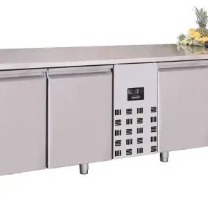 700 Koelwerkbank - 4 deuren - 2270x700x(h)850mm Flitsaanbieding