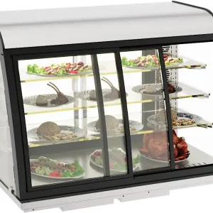 Gecertificeerd Drop-In warmhoudvitrine - Met schuifdeuren - 140 liter