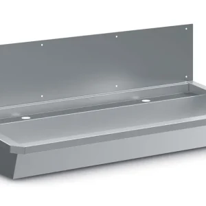 RVS wasbak met spatscherm - 1200x468x(h)438mm Koopje