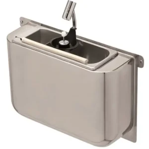 Gecertificeerd IJslepel spoelbak met ijslepeldouche - 410x120x(h)270mm - Incl. waterafvoergat, wateraansluiting en standpijp