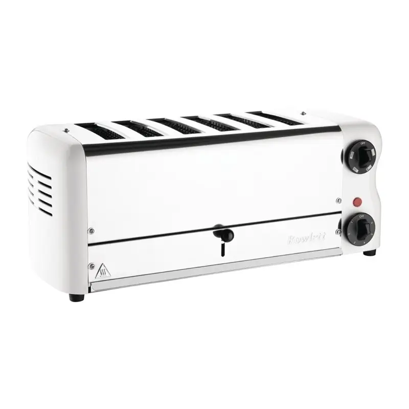 Rowlett Esprit broodrooster met 6 sleuven - Wit Snelle Levering