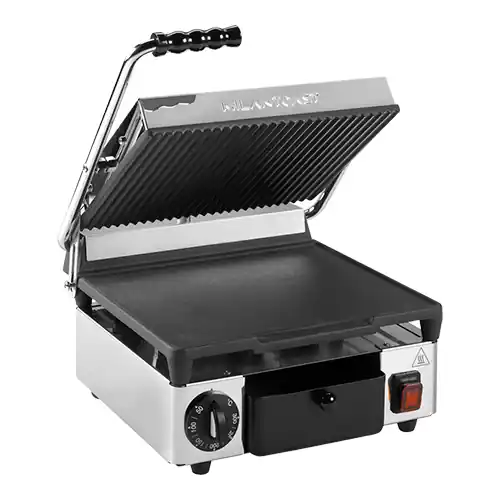 Contactgrill geribd/glad Milantoast - 320x380x(h)170mm Snelle Levering