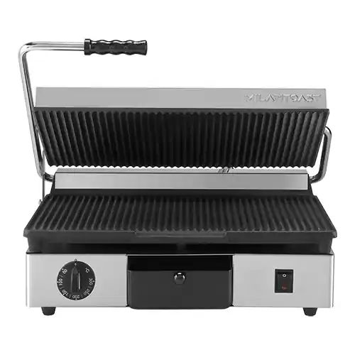 Weekendaanbieding Contactgrill geribd Milantoast - 460x380x(h)170mm
