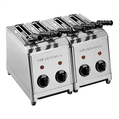 Tosti apparaat Milantoast 4-tangen - RVS Gratis Retour