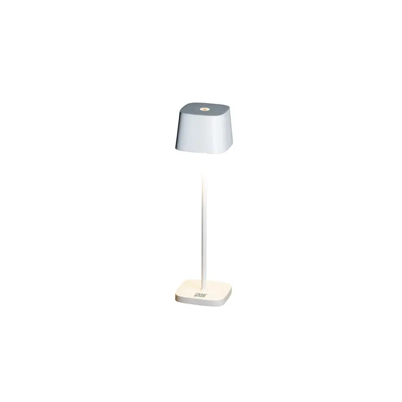 Goedkoop Capri Mini mat wit - LED buitenlamp - USB oplaadbaar - 20x7cm