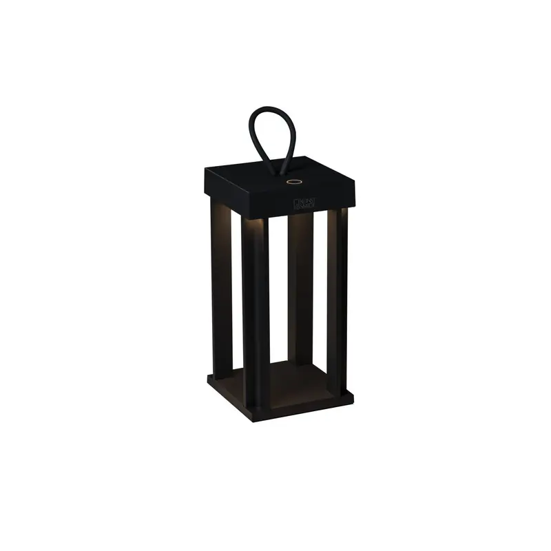 Cannes mat zwart - LED buitenlamp - USB oplaadbaar - 42x15cm Direct Verzonden