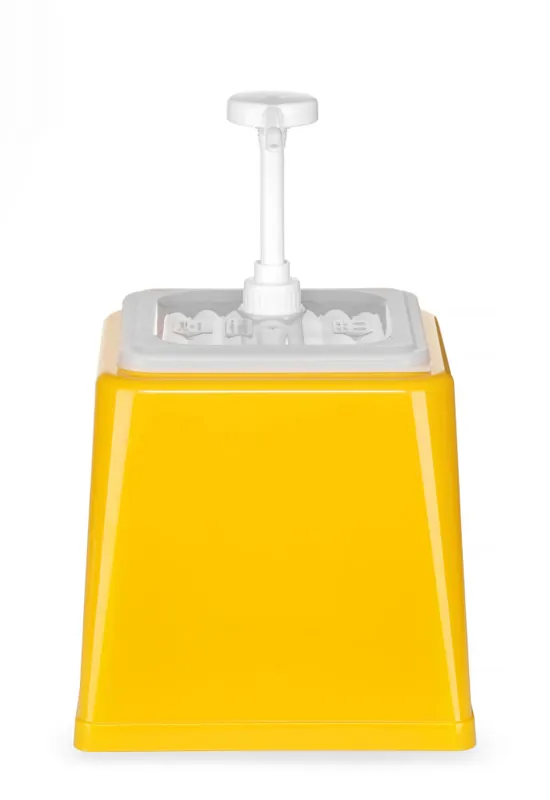 Direct Verzonden Sausdispenser met pomp 2,5L - Geel