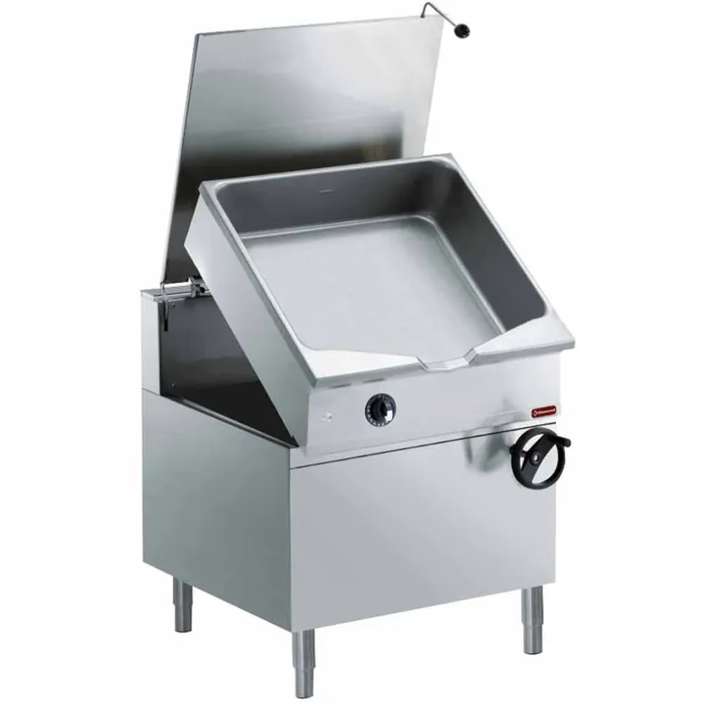 Kantelbare braadpan gas 80L - 800x900x(h)850/920mm Fabrieksprijs