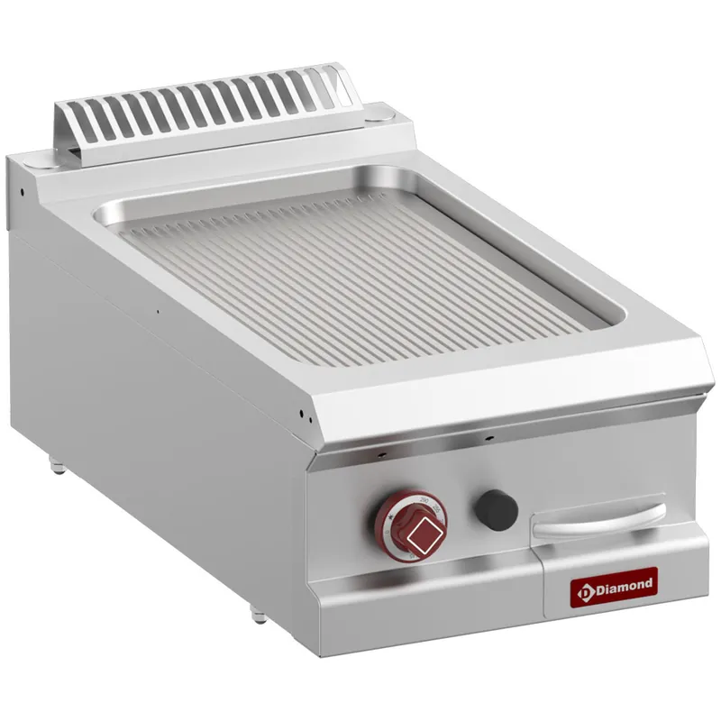 Bakplaat gas geribd - 400x730x250/320mm Lage Kosten