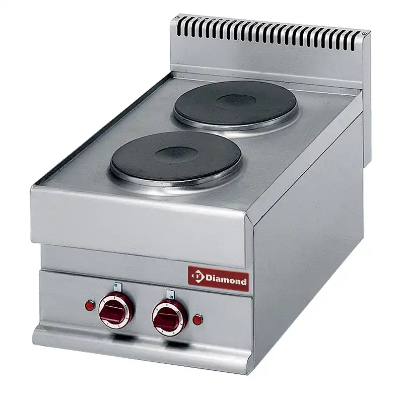 Koop Online Kookplaat elektrisch - 2xØ220mm - 5,2kW
