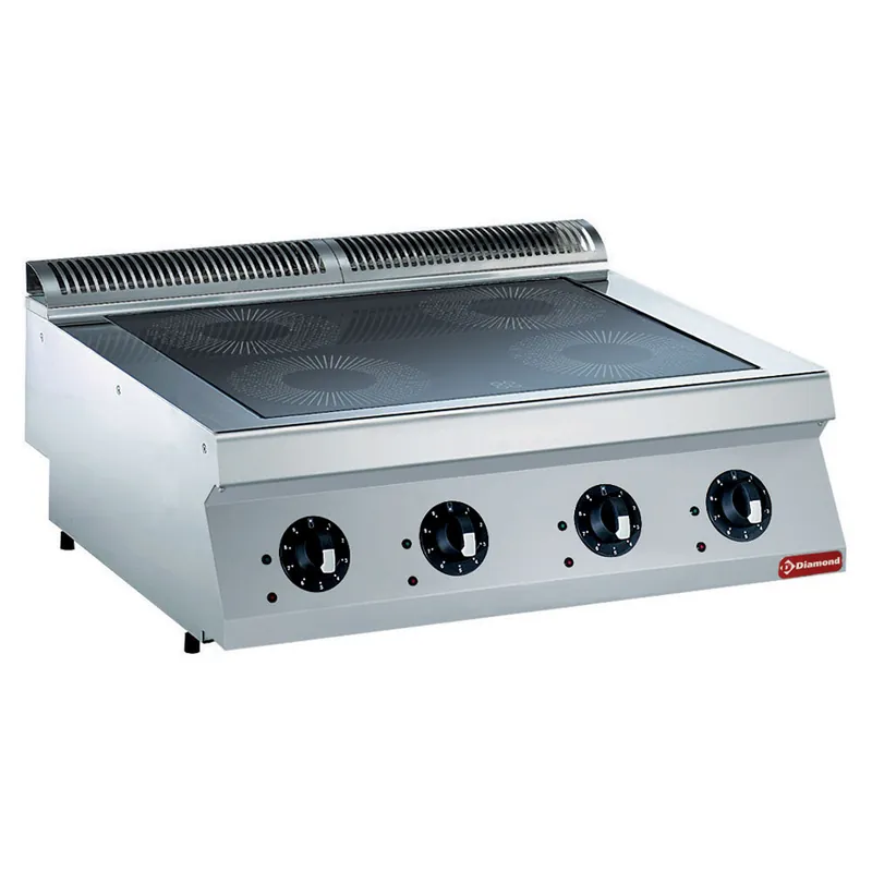 Inductie kookplaat 4 zones - 800x730x(h)320mm Exclusieve Aanbieding