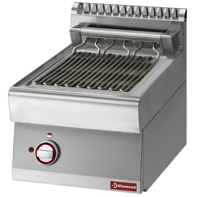 Stoomgrill elektrisch - Braadoppervlak 270x450mm - 400V Direct Verzonden
