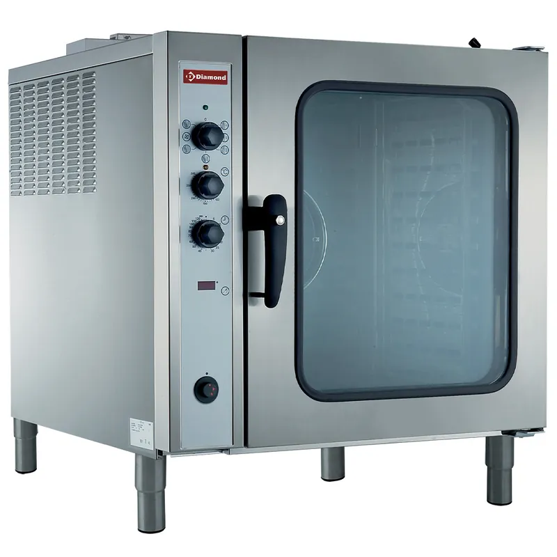 Korting Elektrische convectie oven, 10x GN 2/1, automatische luchtbevochtiger - 890x1215x(h)970/1020mm