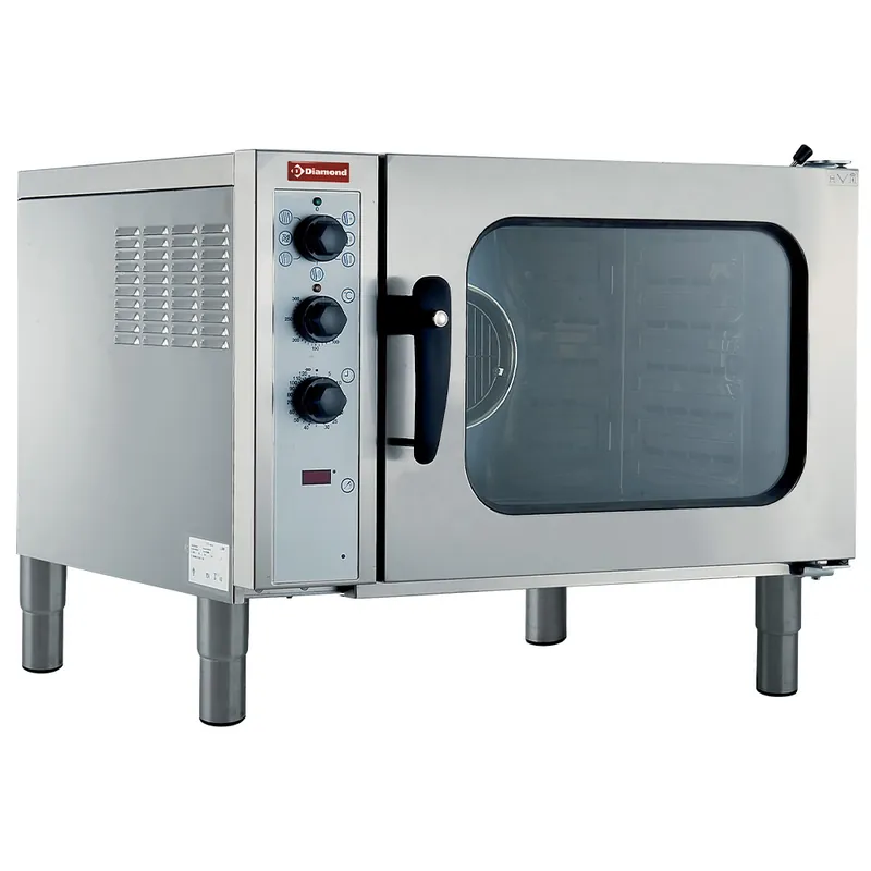 Elektrische convectie oven 6x 1/1GN - Automatische luchtbevochtiger - 230V Hoge Kwaliteit